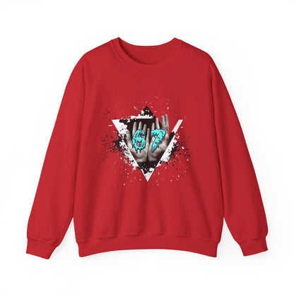 Crewneck Sweatshirt – Teal 67 Design