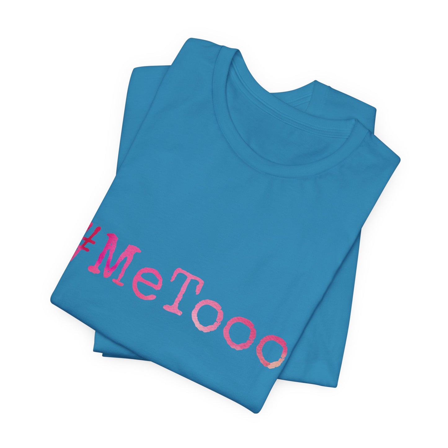 #MeTooo T-Shirt — Pink Hashtag Awareness Tee