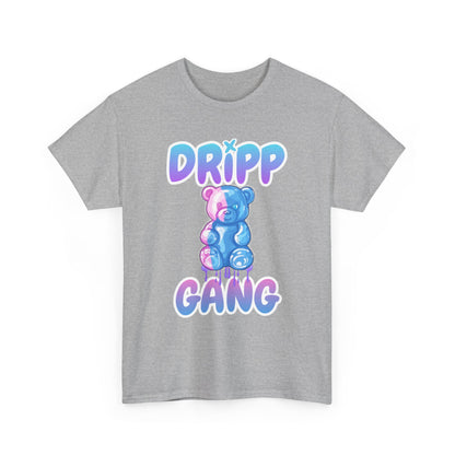Dripp Gang Graphic Tee, Casual Streetwear Shirt, Colorful Bear T-shirt, Trendy Gift for Friends, Cool Graphic Apparel